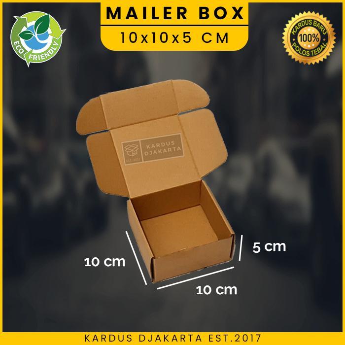 Kardus / Kotak Box Mailer Die Cut Packing Polos 10x10x5 cm