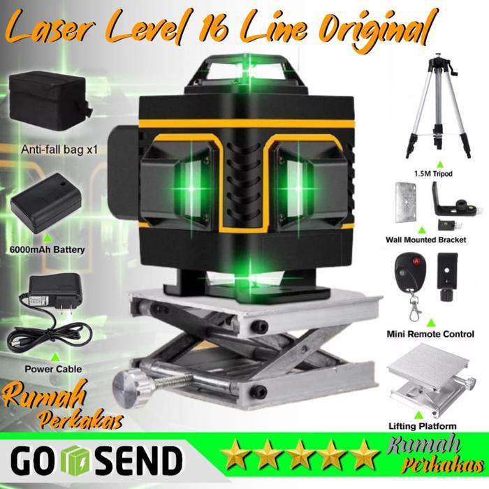 Laser Level 16 Line Set HILDA 4D with Remote Tripod Panjang