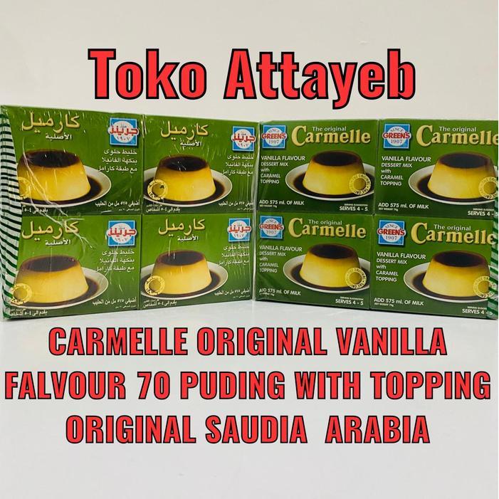 MNTB GREEN'S CARMELLE WITH TOPPING ORIGINAL VANILLA FALVOUR 70 PUDING (EXP 2026