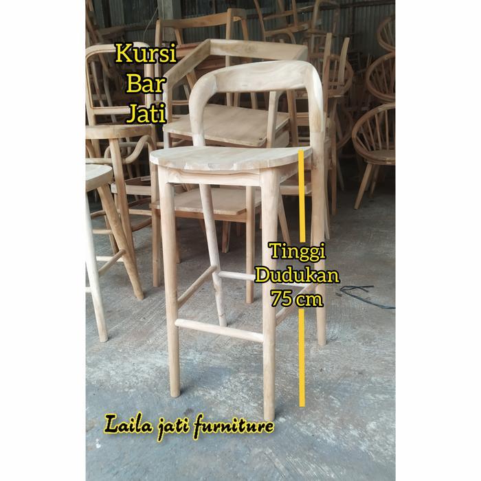 Kursi Bar Kayu Jati, Kursi Mini Bar, Kursi Bar Cafe, Kursi Bar Murah Tbk