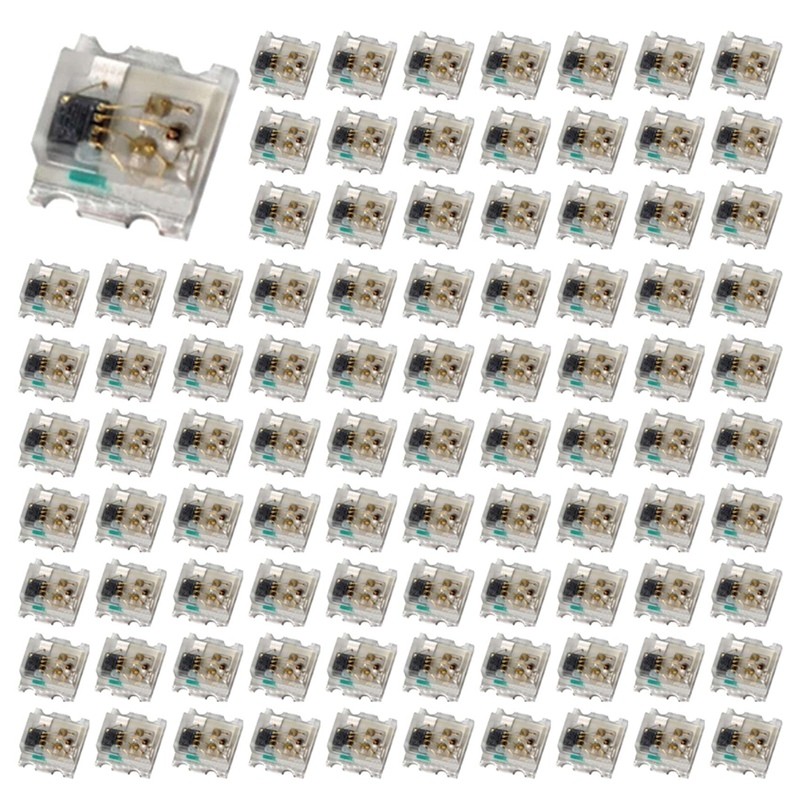 800Pcs Ws2812 2020 Led Chip 4Pins White Pcb Addressable Digital Rgb Full Color Led Chip Dc5V For Led