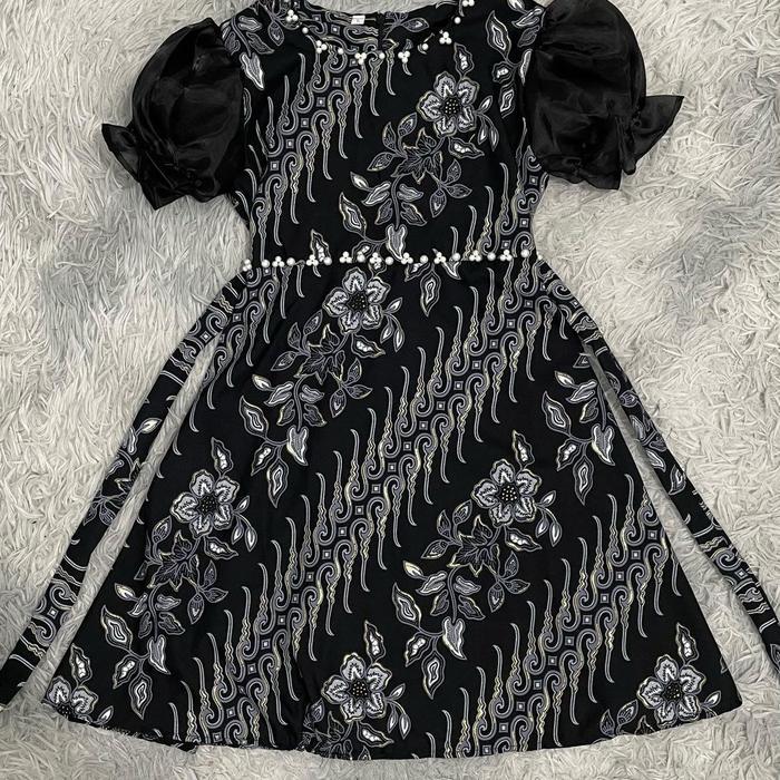 Dress Batik Anak Mahalini/ Dress anak perempuan / kids dress / gaun anak cewek / baju anak perempuan