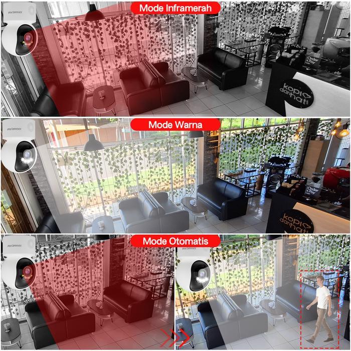 Xihancam Cctv Wifi 5Mp Uhd Ip Kamera Cctv 360 Derajat Wifi Indoor Ptz Cctv Tanpa Kabel Jarak Jauh