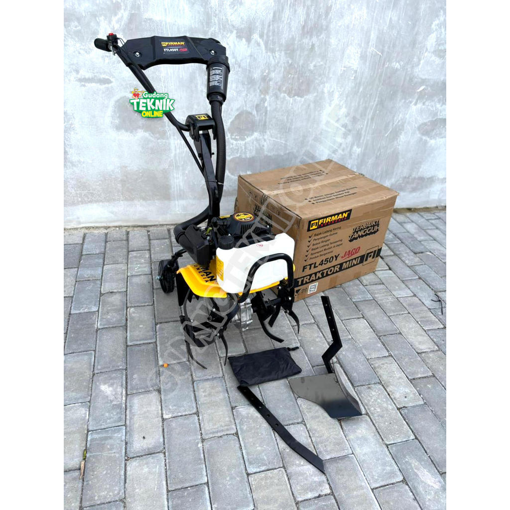 Mesin Cultivator MINI FIRMAN FTL-450Y 4 Tak / Alat Pembajak Bajak Traktor Tanah Kebun Sawah Penyiang