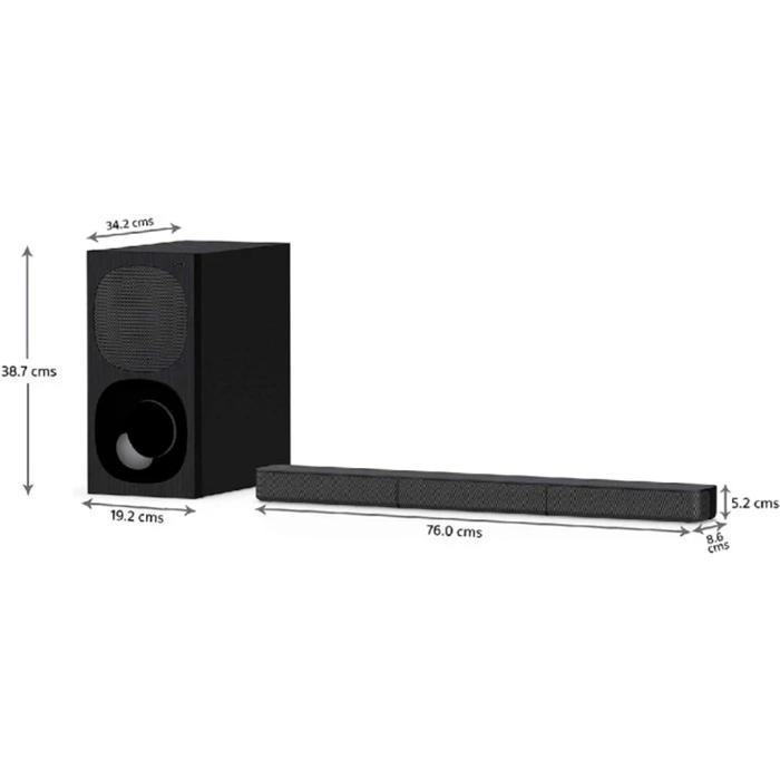 SONY SOUNDBAR HTS20R - BLUETOOTH SPEAKER SOUND BAR 5.1CH 400W WITH REAR SPEAKER HT S20R HTS20 HT S20