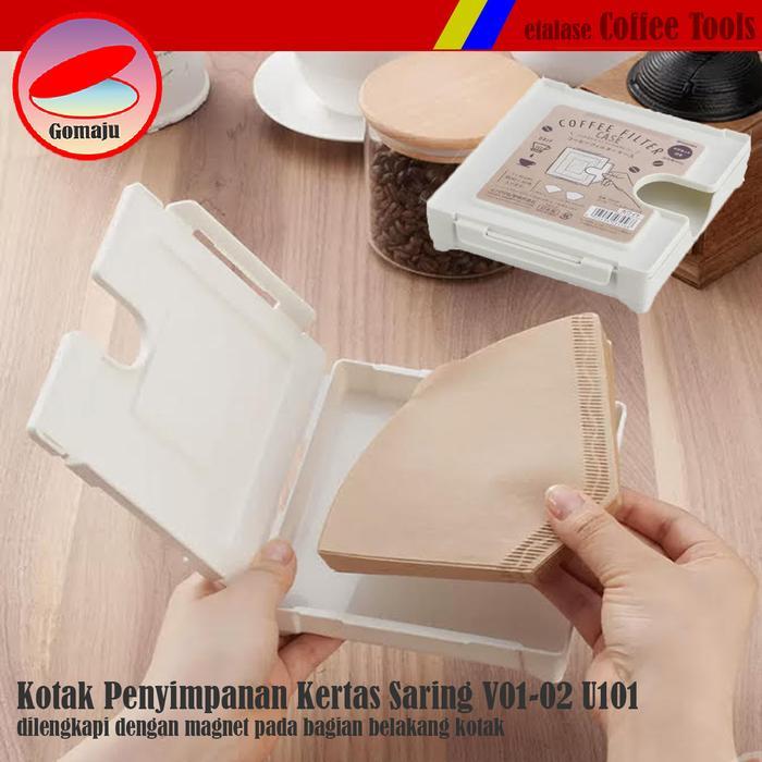 SIAPKIRIM JAPAN INOMATA Kotak Penyimpanan Magnetic Filter Paper Storage Dispenser V101-102 U101