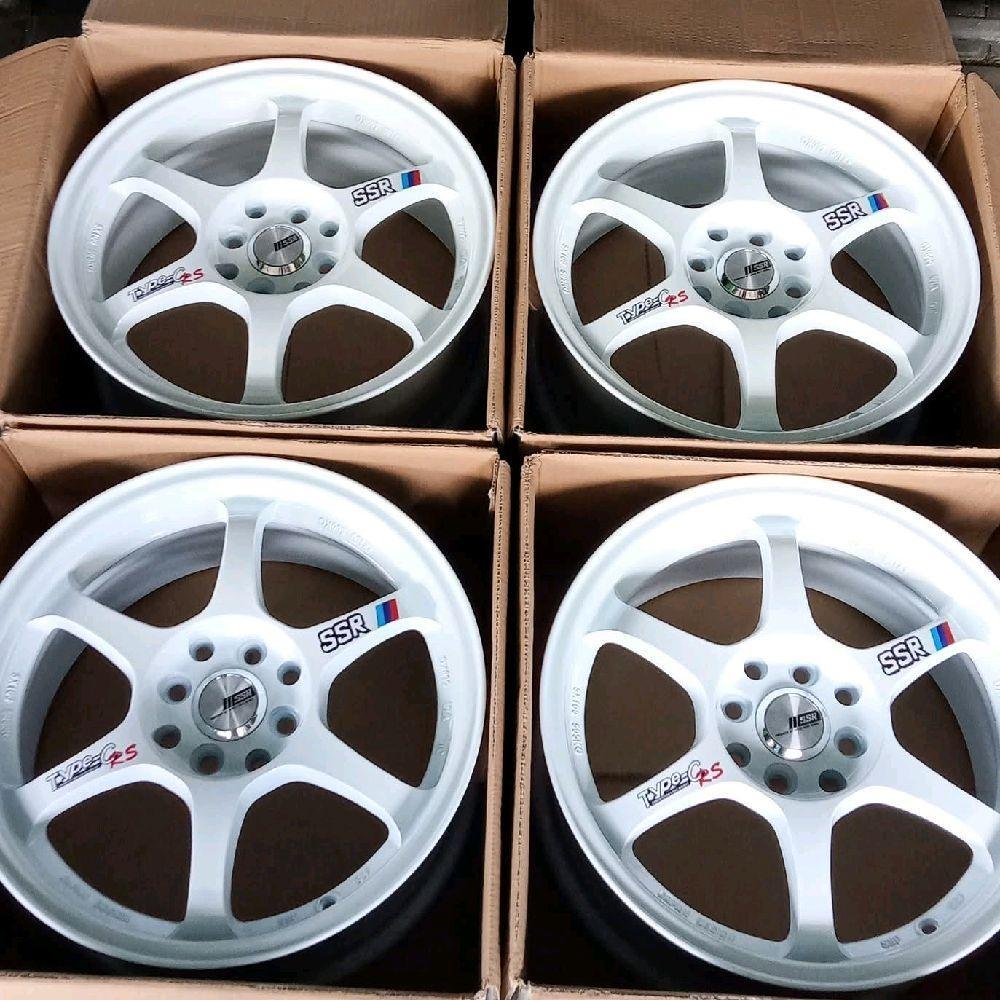 Velg Mobil Racing SSR Type C RS B Ring 16 Warna  Putih ET 38