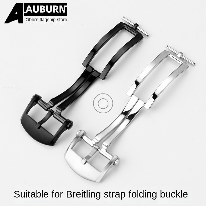 For Breitling men's metal buckle 20mm nylon buckle silicone/leather strap replacement stainless