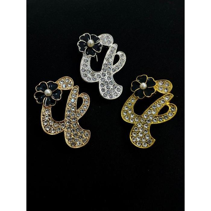 LNG. Bros Aksesoris Wanita Hijab Pin Dada Motif Angka Lucu Aesthetic LP-W-03 - Clips