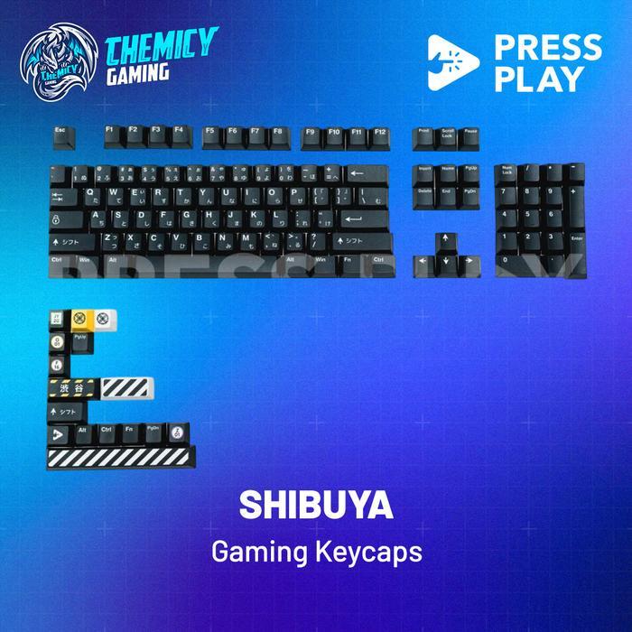 Press Play / Pressplay Shibuya PBT Keycaps Japanese Root 120 Set Cherry Profile