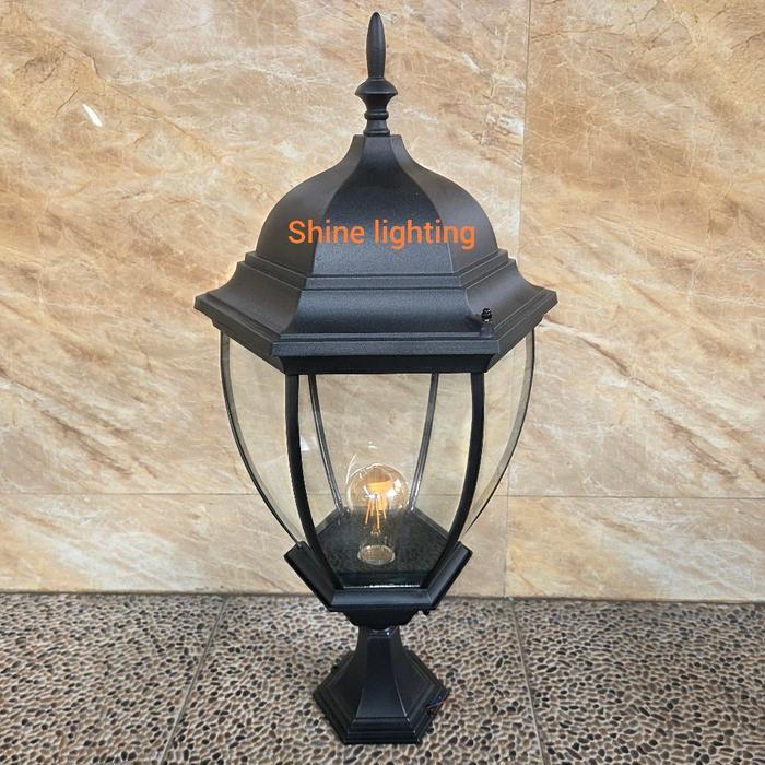 Lampu pilar klasik eropa modern luar ruangan waterproof tipe 11004 S
