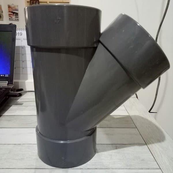 Y 45 RUCIKA 4" / RUCIKA Y 4" / SAMBUNGAN PIPA PVC RUCIKA D