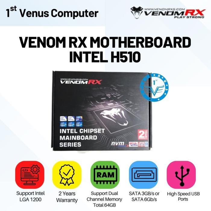 Motherboard Venom Rx Intel H510 Lga1200 Nvme