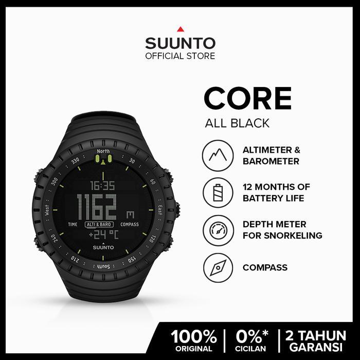 Suunto Core All Black - The outdoor watch with altimeter,baro& compass