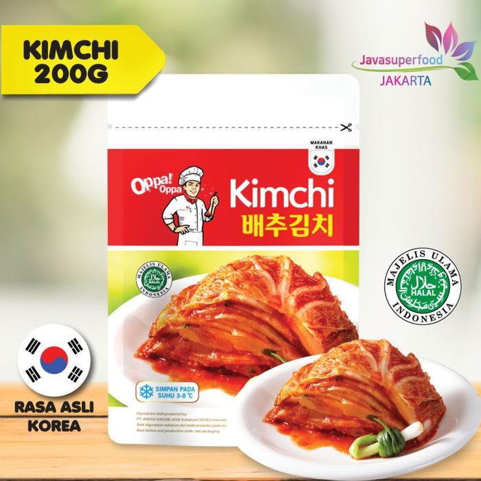 Oppa Oppa Kimchi 200 Gr Sawi Putih Lobak Acar Instant Java Korea