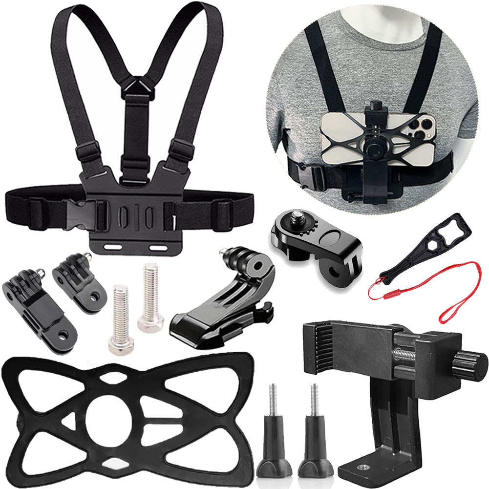 Chest Strap Rotate Phone Mount for Mobile Phone iphone Holder Chest Strap for Gopro Hero Insta360