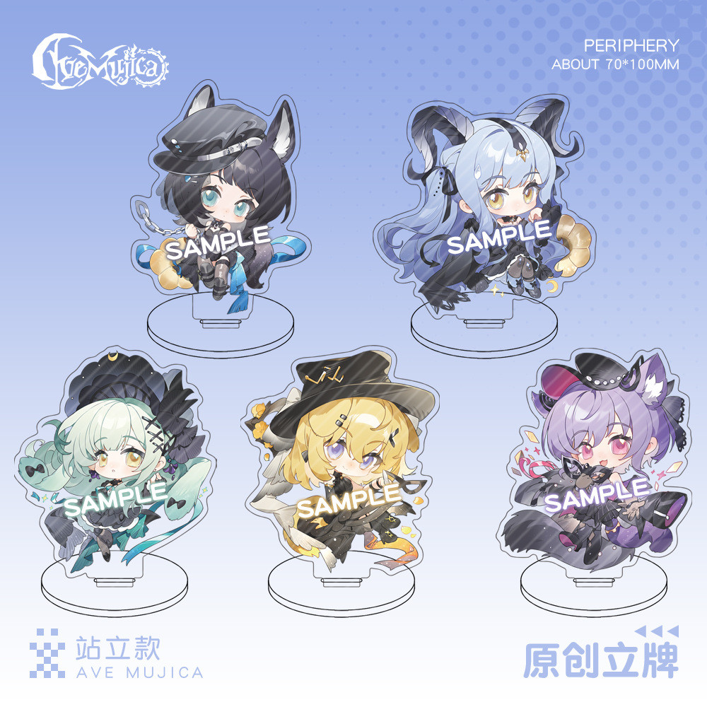 BanG Dream Plate Desk Decor Ave Mujica COS Arknights Standee Wakaba Mutsumi Collection Ornament