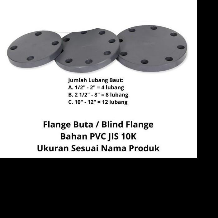 Flange Buta / Blind Flange 12" Inch Pvc Jis 10K