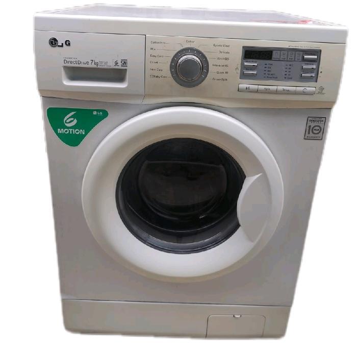 mesin cuci front loading LG 7 KG direct drive inverter