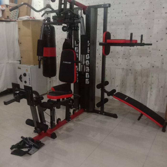 Home Gym 3 Sisi Alat olahraga Angkat beban Perlengkapan Gym Fitnes - Total Fitnes - Total Fitnes