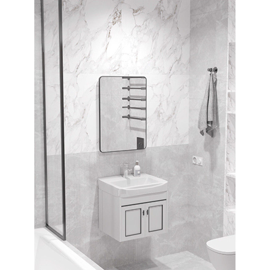 Classica Italiano Paket Wastafel kabinet set lemari kamar mandi mebel kaca cermin + keran stainles +