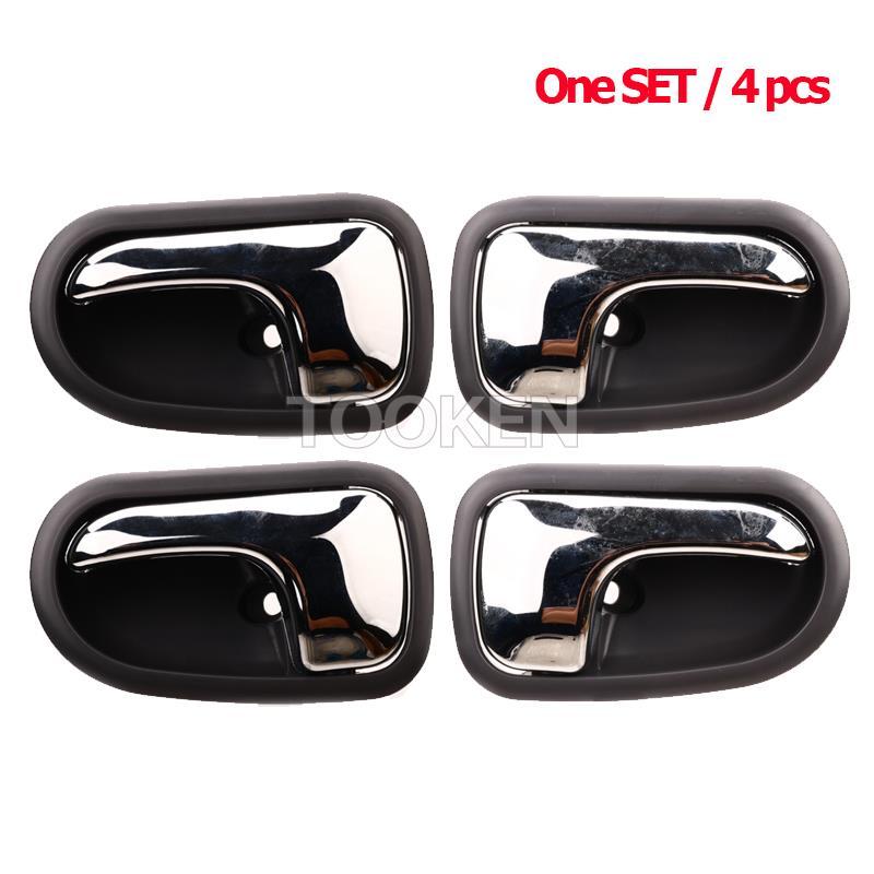 Gray Chrome Interior Inside Inner Door Handle For Mazda 626 1993-1997 For Ford liata Activa Tierra F