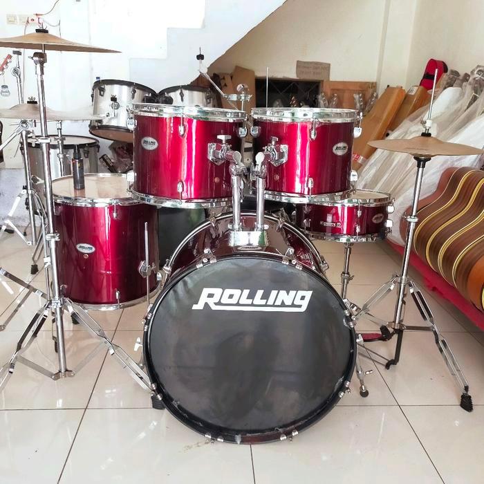 Drum set Roling Jb1026/1020/Jbseries Bass - rolling merah crom
