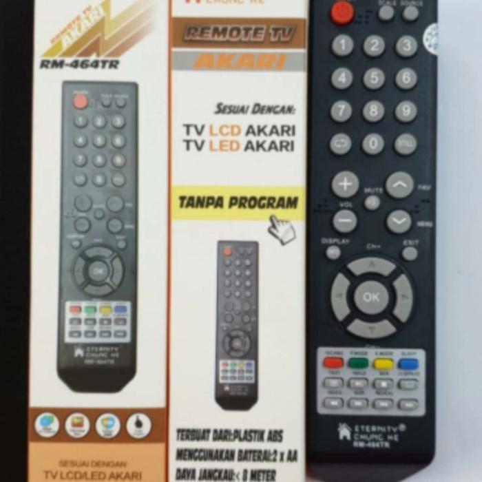 "New" Remot Remote TV Akari Original asli
