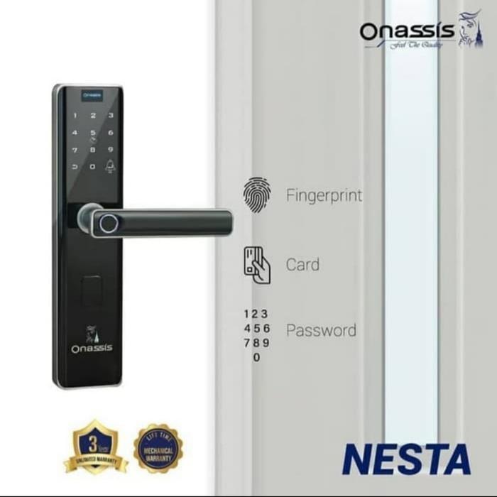 Kunci Pintu Digital Onassis NESTA Digital Lock Onassis Garansi 3 T