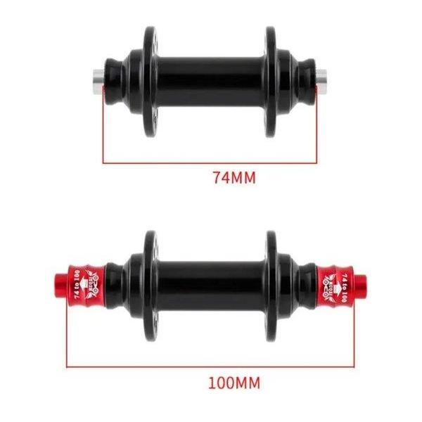 MUQZI ADAPTOR HUB DEPAN SEPEDA 74MM KE 100MM CONVERTER EXTENSION SAMBUNGAN HUB SEPEDA