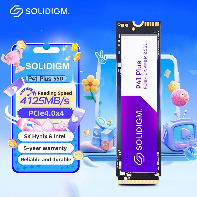 PROMO For hynix Solidigm P41 Plus SSD 1TB 2TB 500GB M.2 PCIe4 NVMe Internal Solid State Drive