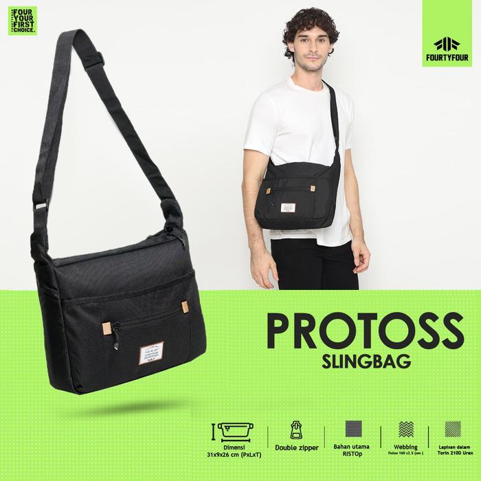 Aerostreet - Protoss Glos Tas Selempang Pria Casual Tas Sling Bag Laptop