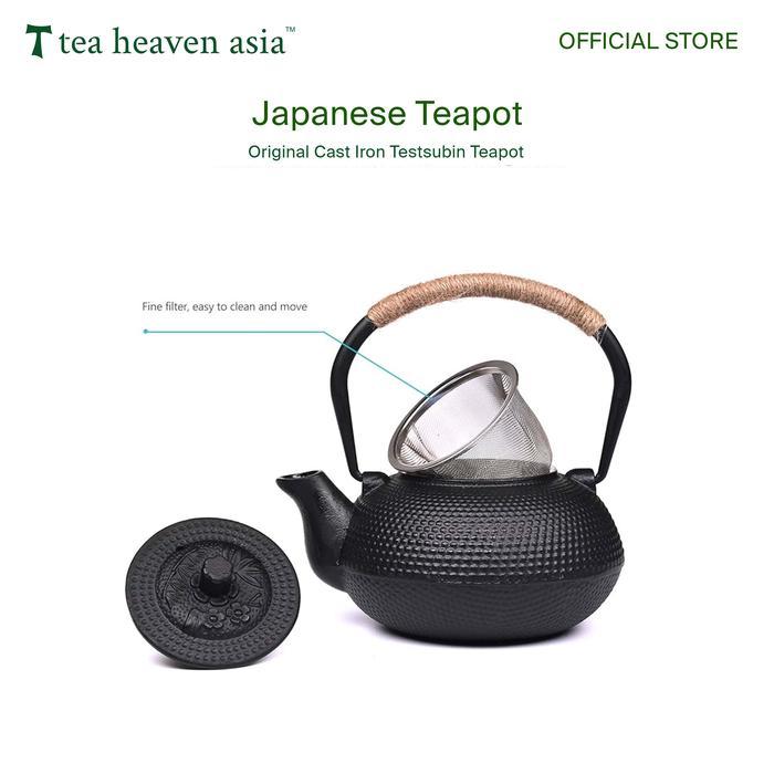 TEA HEAVEN TEKO TEH JEPANG JAPANESE TETSUBIN TEAPOT CAST IRON