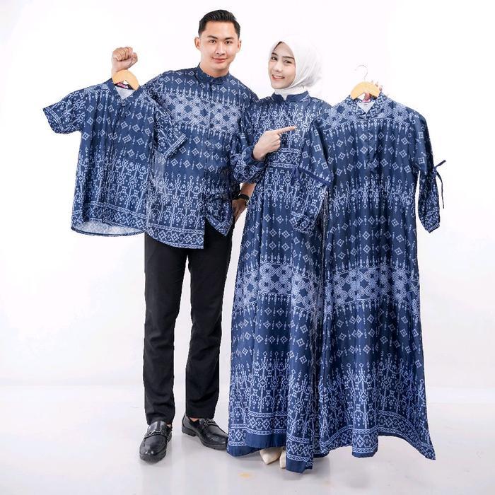 (SPESIAL RAMADHAN) AIISHA INDONESIA BAJU LEBARAN KELUARGA RAYANA SARIMBIT KELUARGA MOTIF ETNIK BAHAN