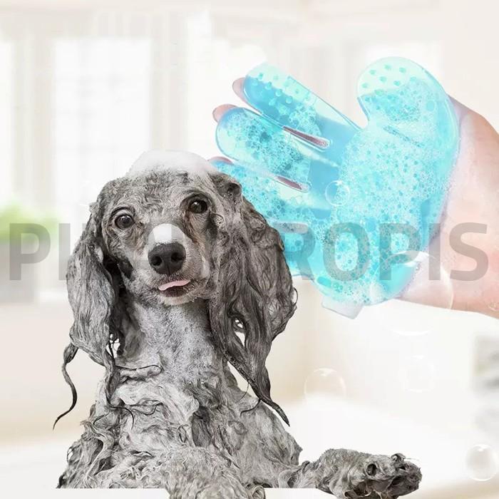 ALAT SIKAT MANDI KUCING KARET PET BRUSH PERALATAN GROOMING MANDI HEWAN