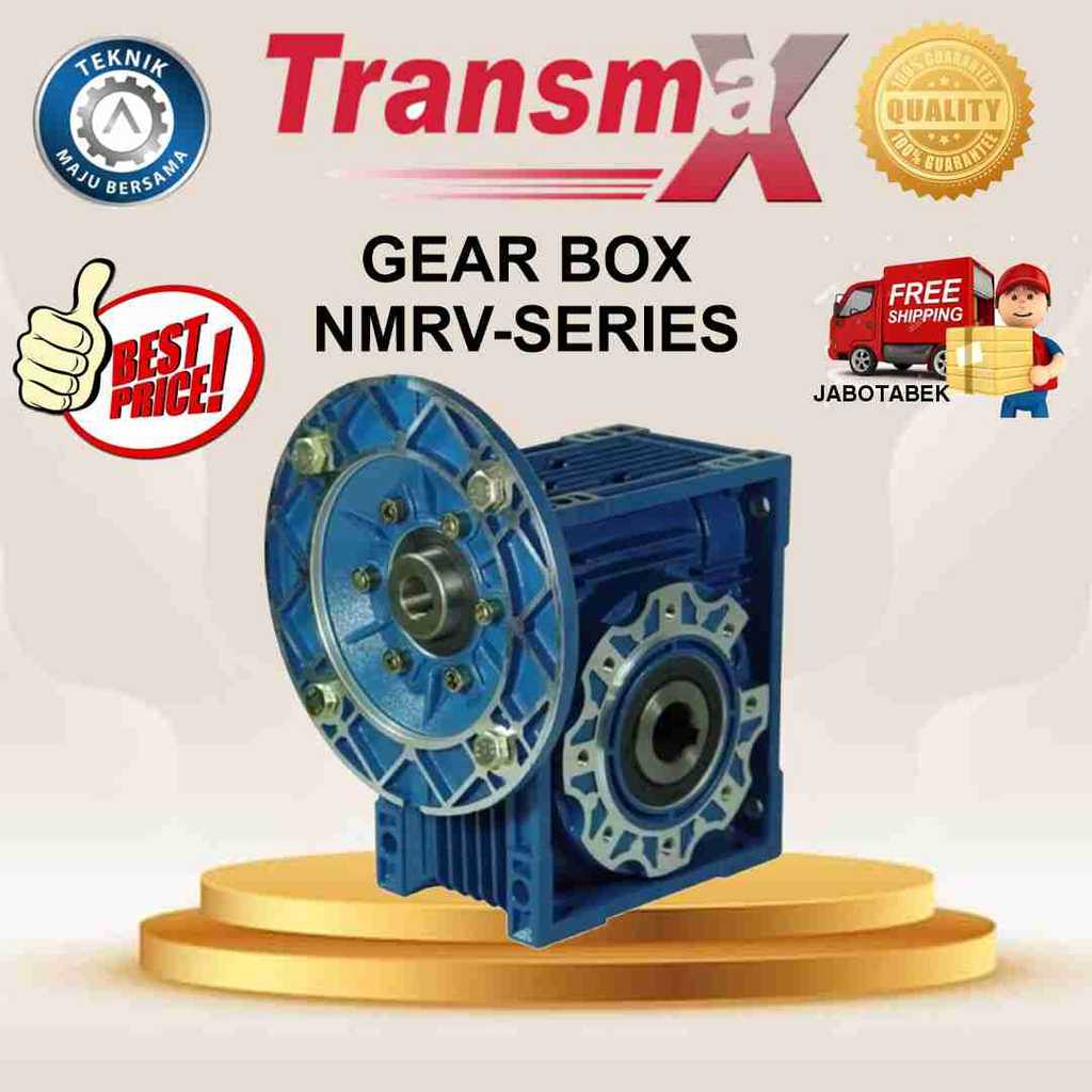 Gearbox worm gear Transmax NMRV 030 RATIO 1:7.5 - 1:100 GEAR BOX TMRV / GEARBOX SPEED REDUCER / GEAR