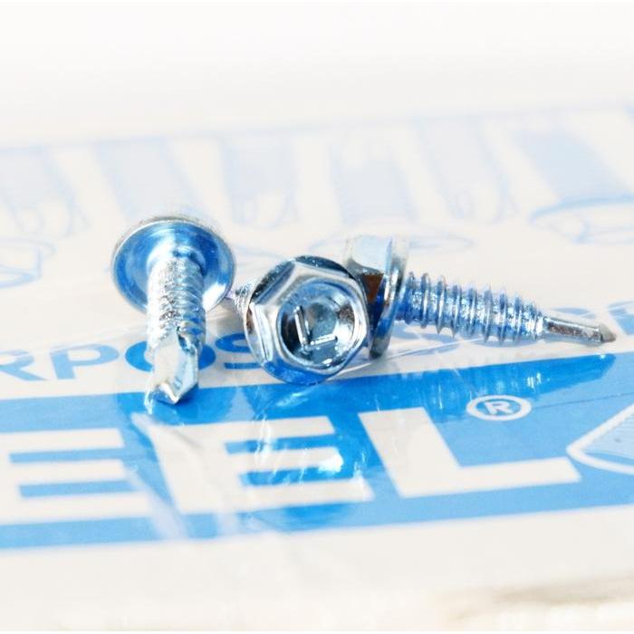 Promo Baut Skrup 100 pcs #10x16 Sekrup Baja Ringan Kode L ( Steel )