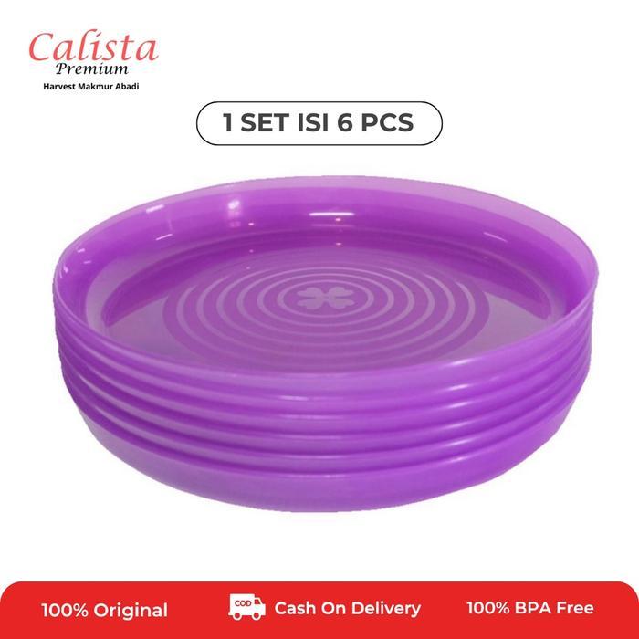 [CALISTA] PIRING SHIGA PIRING SET ISI 6 PCS PIRING PLASTIK MURAH PIRING MAKAN SAJI PIRING MANGKOK