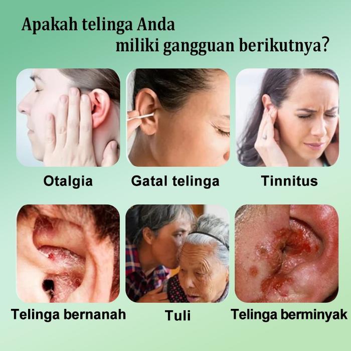 Obat Tetes Telinga Obat Telinga Bernanah/Tinnitus/Tuli/Otalgia/Gatal Telinga/Obat Sakit Telinga
