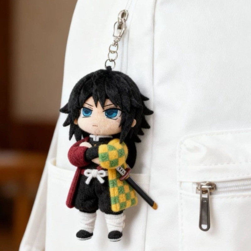 Demon Slayer Cute Doll Bag Pendant Tomioka Giyuu Tokitou Muichirou Anime Peripheral Plush Doll