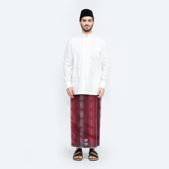ORIGINAL Sarung BHS Classic Gold Motif C44 A SJ Merah READY STOCK