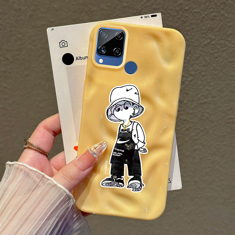 Casing Hp Untuk Realme C15 Case Casing pola anak laki-laki Kasing HP Cesing Bentuk Meteorit Kesing p