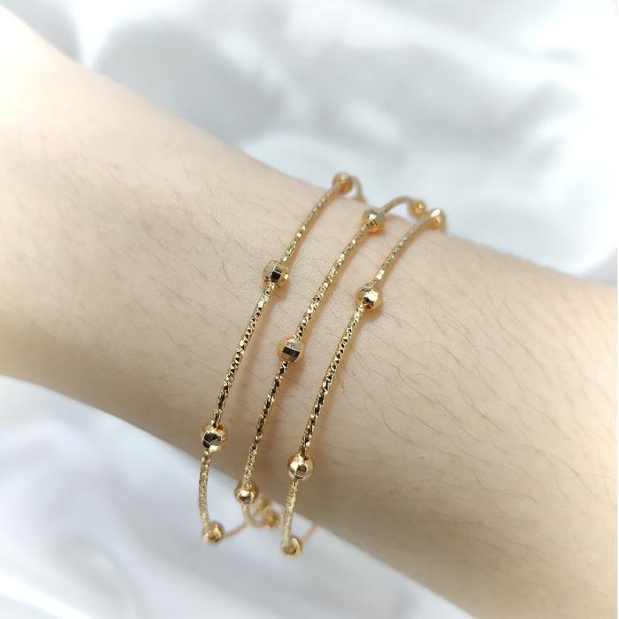 Gelang Keroncong Lada Isi 3 Gelang (Free cincin) Gelang keroncong anti karat gelang Titanium