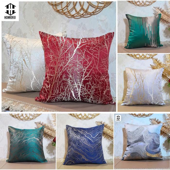 Sarung Bantal Kursi Sofa 45x45 50x50 Velvet Mewah Minimalis