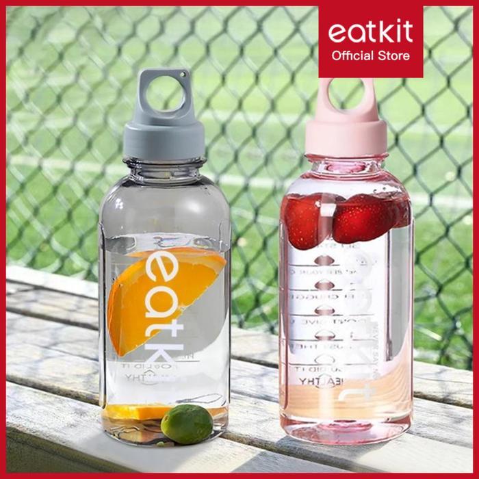 Eatkit Botol Air Olahraga Kapasitas Besar Gym Botol Air Luar Ruangan Plastik Anti Tumpah Portabel