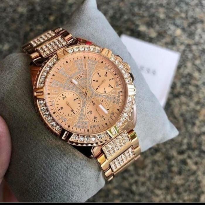 Jam Tangan Wanita Guess W1156L3 Original Rosegold