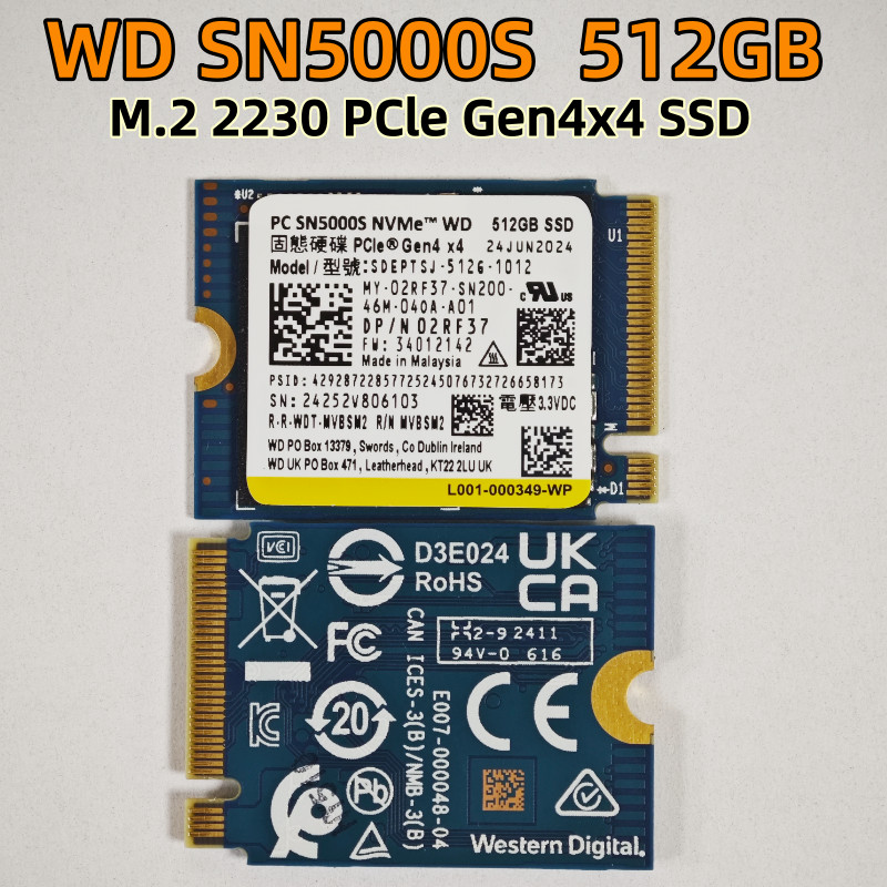 OEM Samsung M.2 2230 SSD PM991a 256GB PCIe 3.0x4 NVME&PM991 128GB &PM9B1 128GB 256G&WD SN740 2TB 1TB