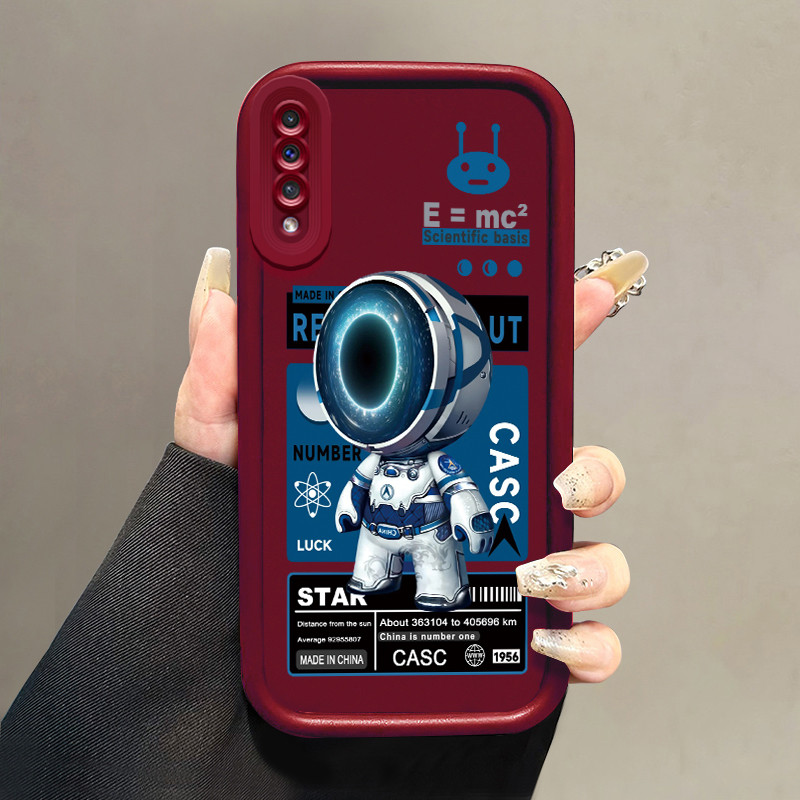 Casing Hp untuk Samsung Galaxy A50 A50s A30s Case NASA Astronaut Cesing pelindung Kasing Silikon Tah