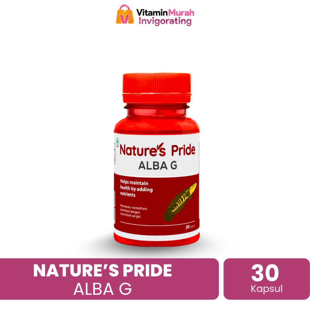 NATURE'S PRIDE ALBA G EKSTRAK IKAN GABUS ISI 30 & 100 KAPSUL