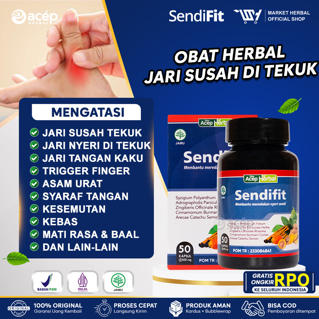 Obat Jari Tangan Kaku, Trigger Finger Kaku Saat Menggenggam - SendiFit